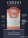 Cream and white printed combined full sleeve shirt 786 Image 2
