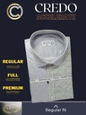 Green and grey printed combined full sleeve shirt 785 Image 3