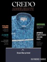 Ocean blue printed Raymond shirt(895) Image 2