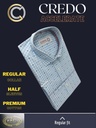 Blue and white checks Raymond shirt(889) Image 3