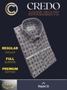 Maroon jacquard printed raymond shirt(888) Image 3