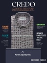 Maroon jacquard printed raymond shirt(888) Image 2