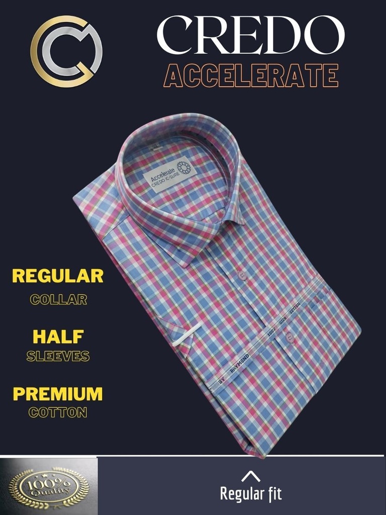 White, red and blue checks raymond shirt(885) Image 3