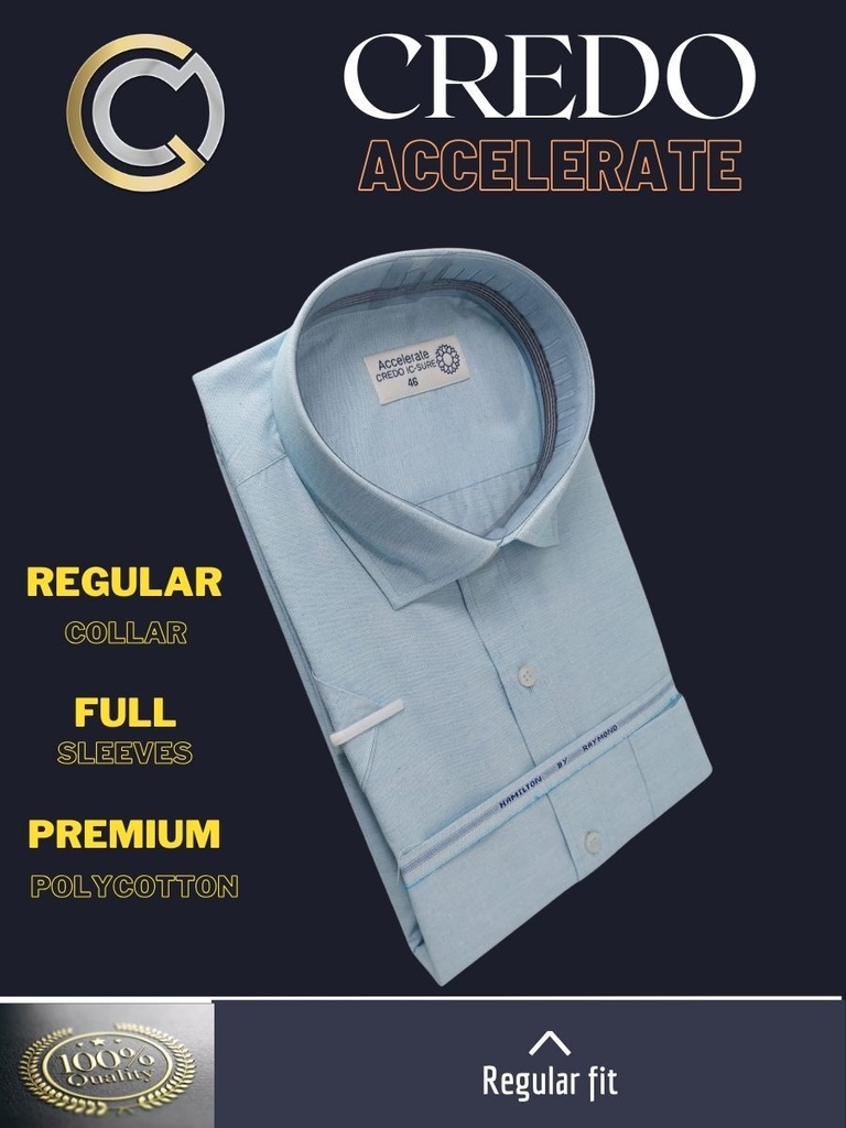 Textured sky blue Raymond shirt(902) Image 3