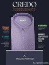 Mauve texture printed combined full sleeve shirt 790 Image 2