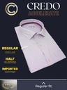 CREDO Imported light purple half Sleeve Shirt(698)A Image 3