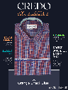 Arvind Fabric Orange Check on Blue Formal Shirt_1.jpg