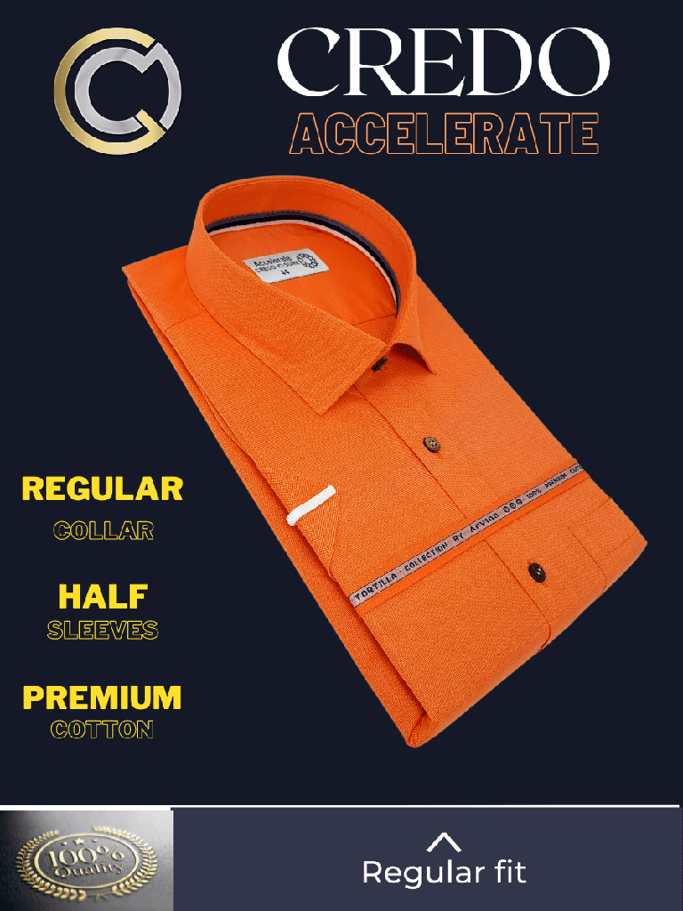 Arvind Fabric Orange Formal Shirt_2.jpg
