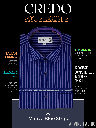 Arvind Fabric Mauve &amp; Blue Stripe Formal Shirt_1.jpg