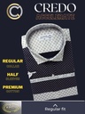 Black and white printed combined half sleeve shirt 798_2.jpg