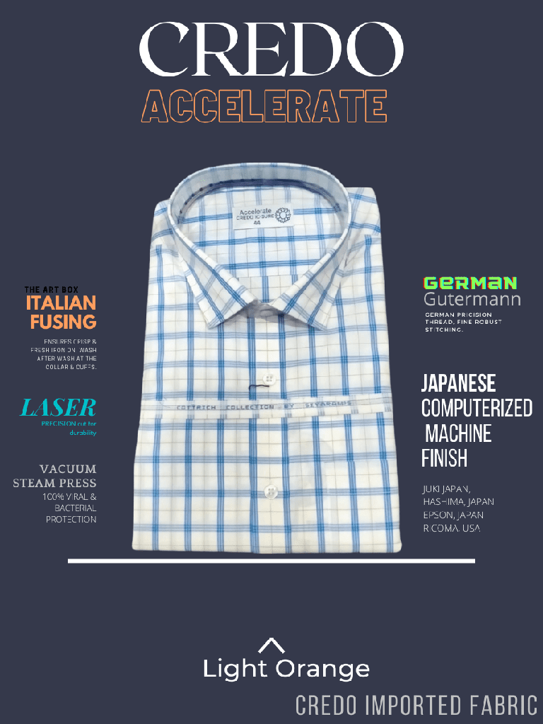 Blue checked full sleeves formal shirt_1.jpg