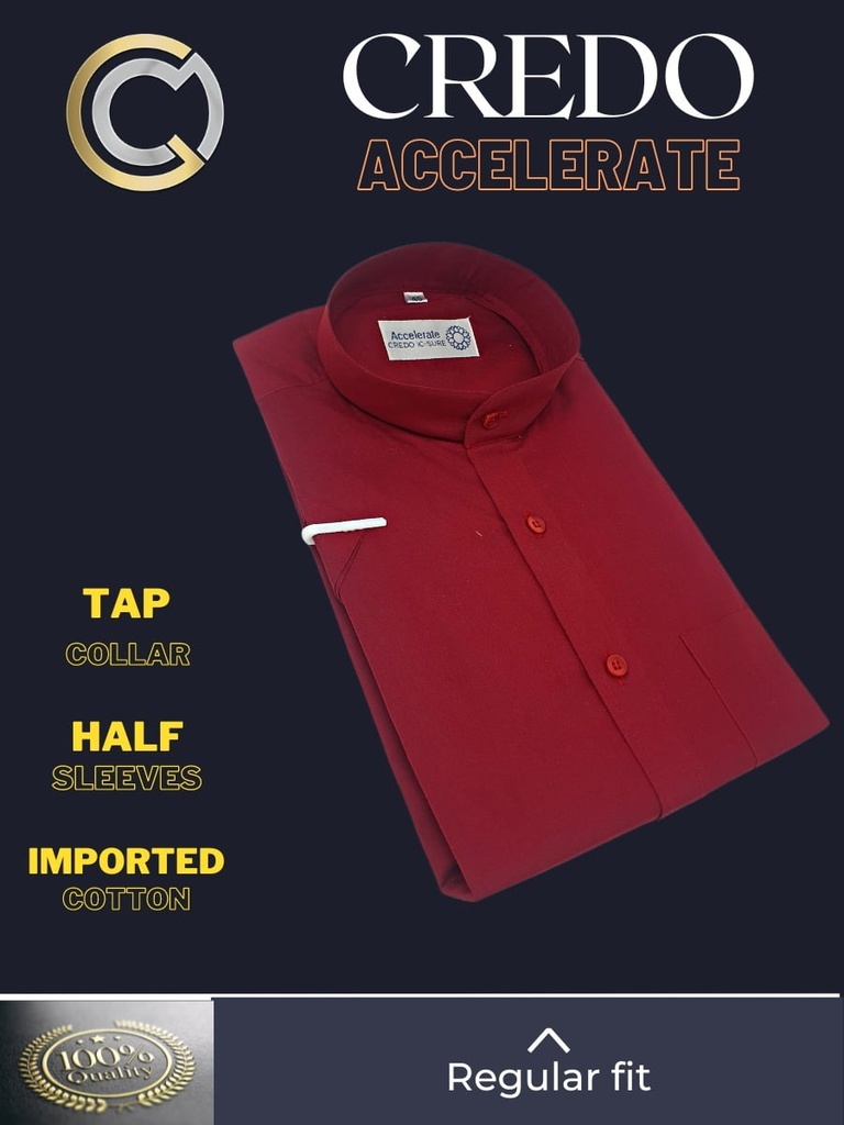 CREDO Imported Maroon Half Sleeve Shirt(699)A_2.jpg