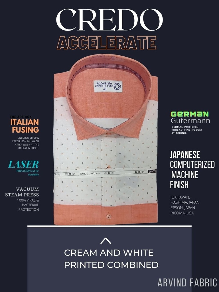 Cream and white printed combined full sleeve shirt 786_1.jpg