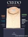 CREDO Imported tap collar cream half Shirt(695)A_1.jpg
