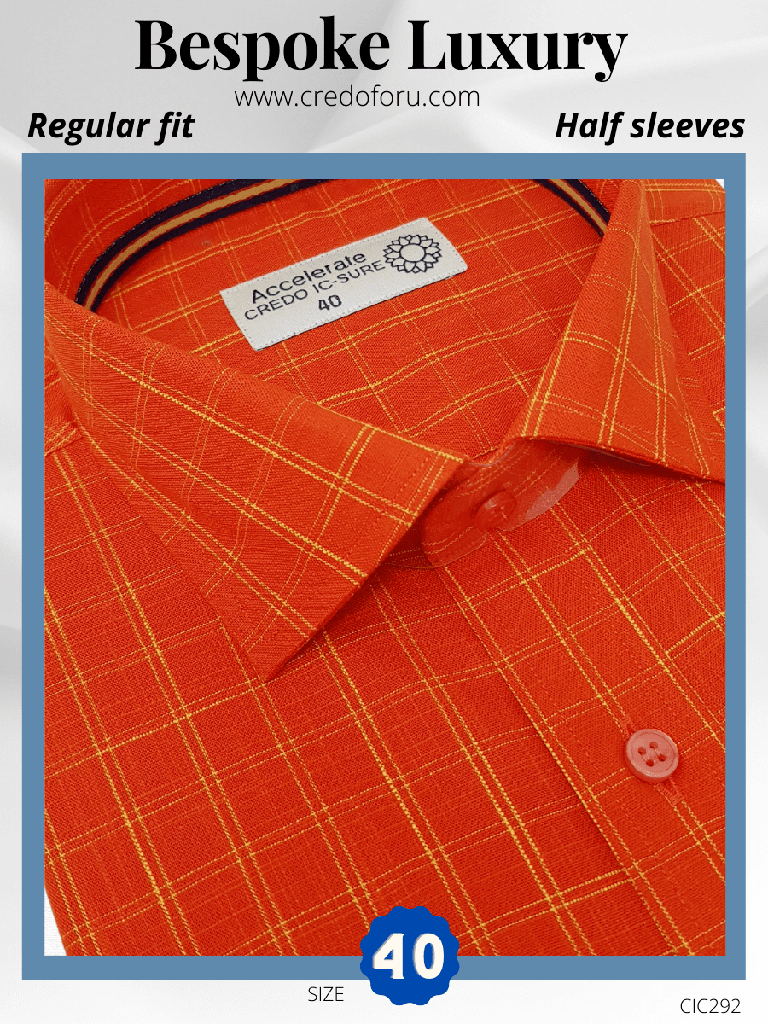 Raymond Fabric Orange Formal Shirt
