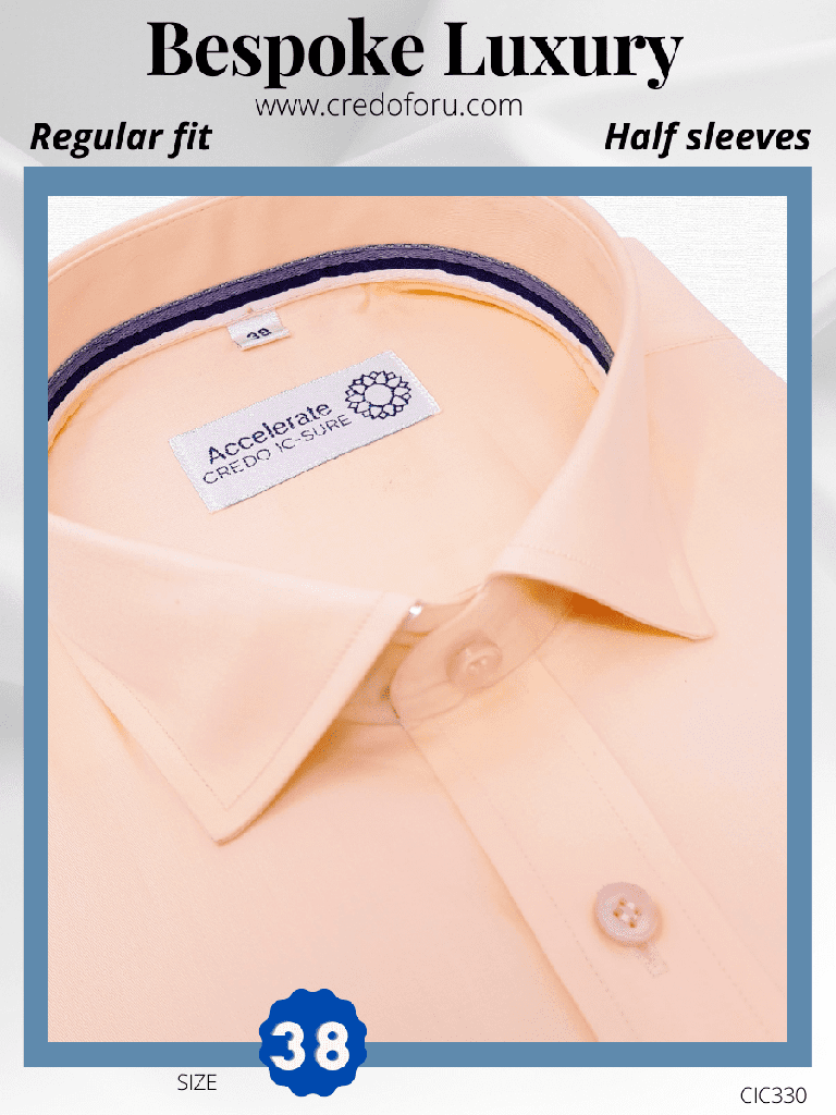 Light Orange Formal Shirt