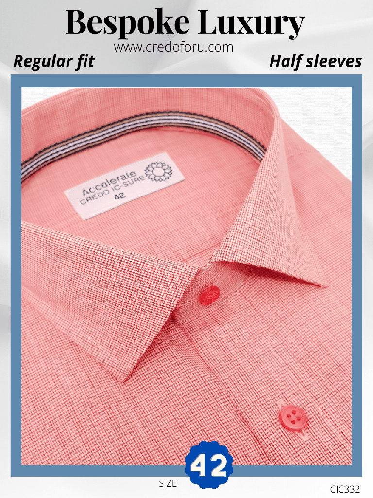 Red &amp; White Formal Shirt
