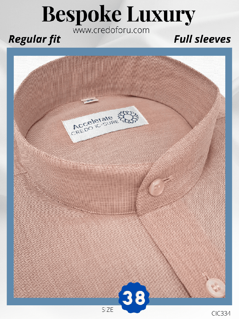 Brown Texture Formal Half Sleeve Shirt(334)