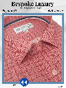 Siyaram Fabric Black Check on Peach Shirt