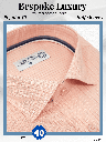 Orange Check on Peach Shirt