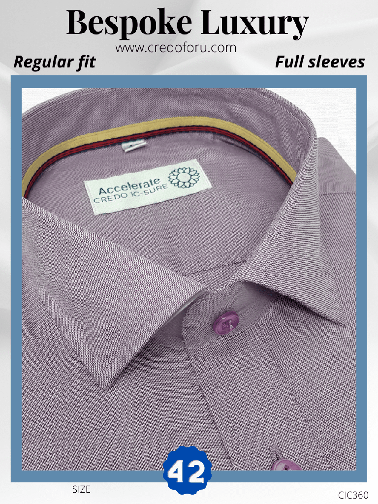 Mauve Texture Formal Shirt