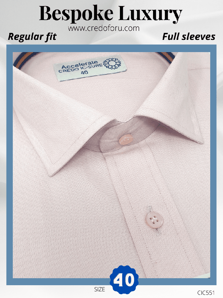 Raymond Fabric Light Pink Formal Shirt(551)
