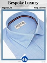 CREDO Imported navy blue half Shirt(691)