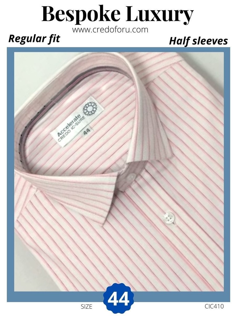 Red striped half sleeve shirt