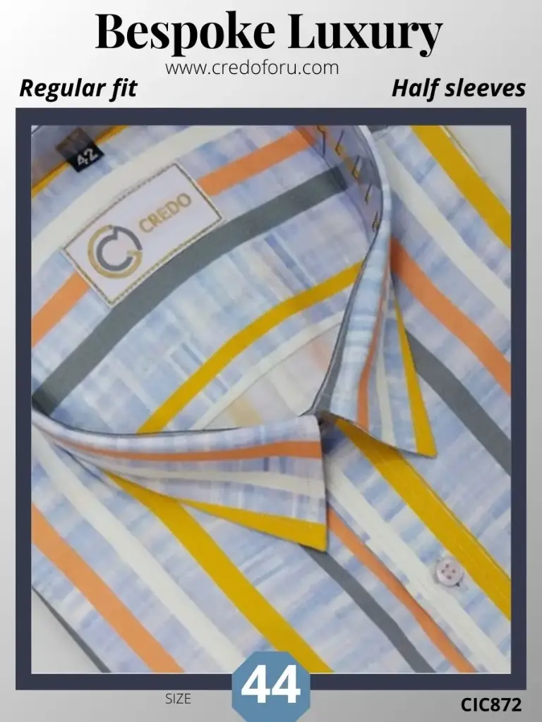 Light Multicoloured Stripe Shirt(872)