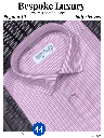 Red and white striped half sleeves formal shirt
