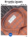Blue checked orange colour full sleeves formal shirt
