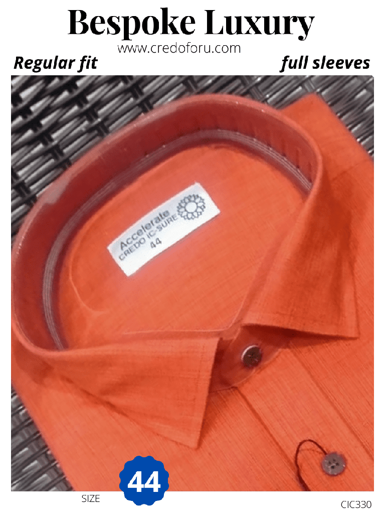 Red colour full sleeves formal shirt