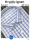 Men blue checked half sleeves formal shirt