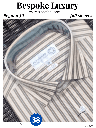 Men full sleeves black striped formal shirt