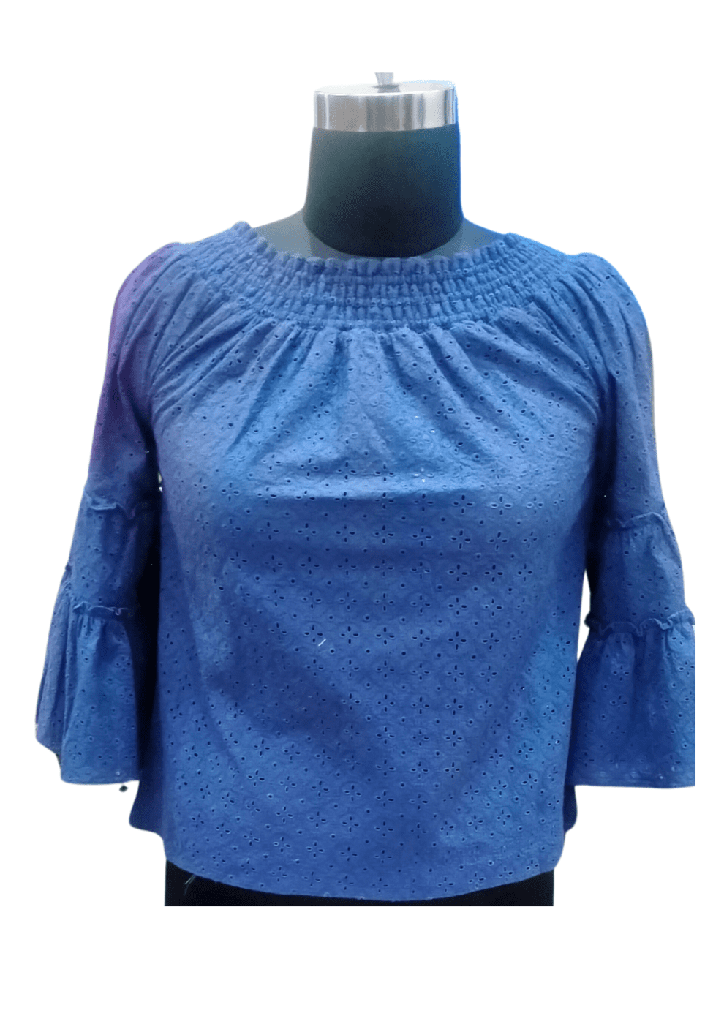 [women-blue-top-blue-1] Women blue top