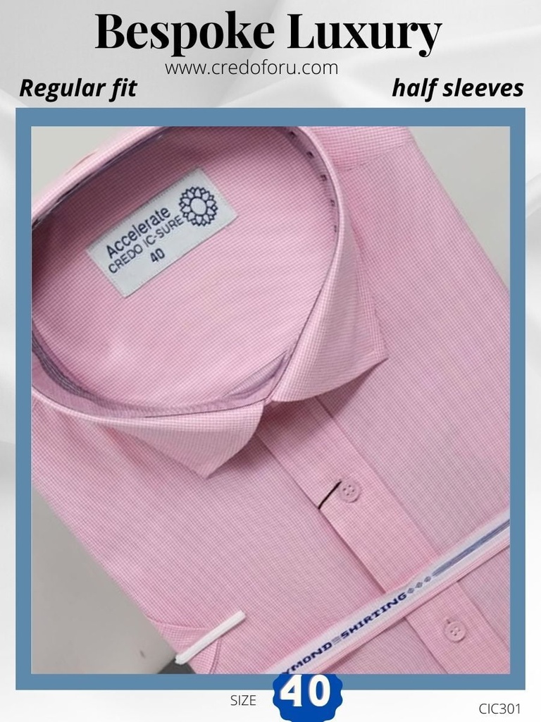 [men-half-sleeves-pink-color-formal-shirt-lightpink-1] Men half sleeves pink color formal shirt
