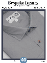 grey solid full sleeve formal shirt (847)