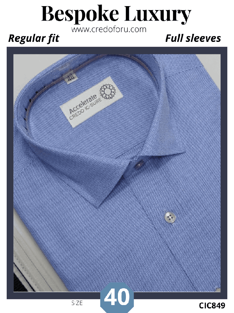 blue white printed full shirt (849)