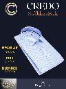 White & Blue Check Formal Shirt(36)