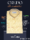 Raymond Fabric Yellow Stripe Half Sleeves Formal Shirt(83)