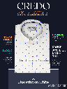 Arvind Fabric White Printed Formal Shirt