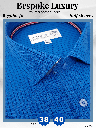 Black Check on Blue Formal Shirt