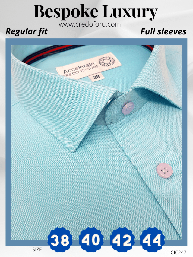 Graviera Fabric Light Blue Formal Shirt(247)