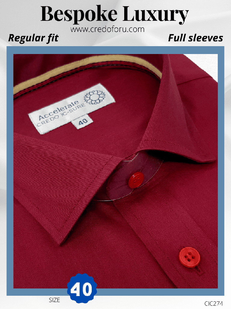 Maroon Formal Shirt