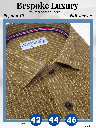 Yellow Stripe on Brown Formal Shirt