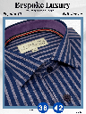 Arvind Fabric Mauve &amp; Blue Stripe Formal Shirt
