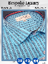Arvind Black Stripe on Blue Formal Shirt