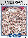 Arvind Fabric Rust Check on White Formal Shirt