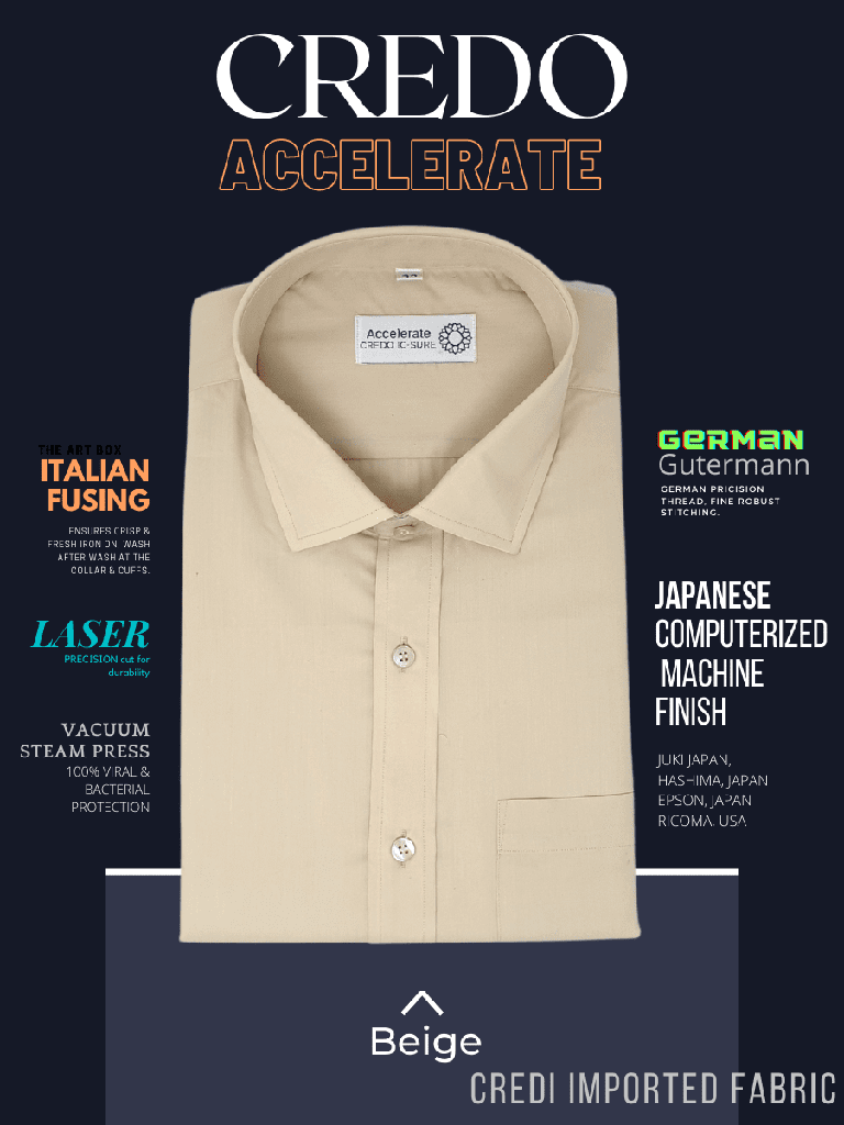 Off White Full Sleeve Formal Shirt(561)