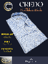 Raymond Fabric White Blue Check Full Sleeve Shirt(682)